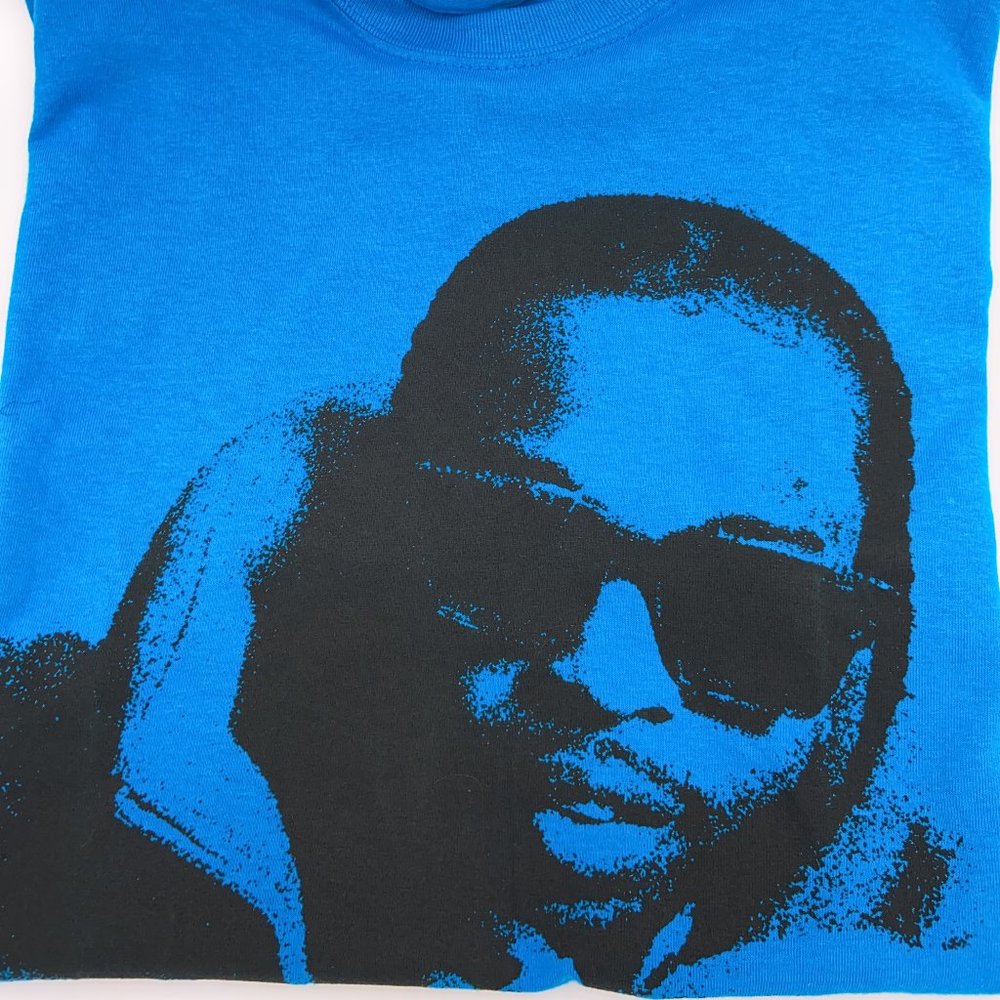 Pop Smoke Graphic T-Shirt - Medium - Blue - Unisex